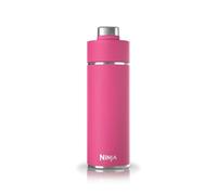 Ninja Thirsti Water Bottle and Flask 700 ML with Leak-Proof Lid, Designed for Carbonated, Hot & Cold Drinks, Ideal for Travel & Sports, Triple Insulated, Stainless Steel, Hot Pink, DW2401EUUKBP