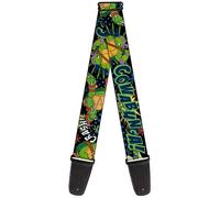 Ninja Turtles Pose12 Cowabunga Pop Art, 2 Inches Wide Guitar Strap (GS-WNT062)
