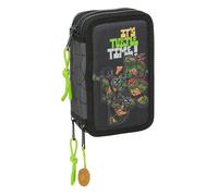 Ninja Turtles - School Case with 36 Tools Included, Children's Pencil Case, Child, Ideal for Children from 5 to 14 Years, Comfortable and Versatile, Quality and Resistance, 12.5 x 5.5 x 19.5 cm,