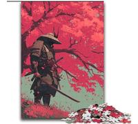 Ninja Under The Cherry Blossom Tree JigsawPuzzle 2000 Pieces for Teenagers, Suitable for Ages 14 And Up Family Fun It Is Ideal As A Gift for The Whole Family (70x100cm)