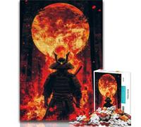 Ninja Under The Moon Puzzles for Adults Teens 1000 Pieces,Help The Brain Exercise Addictive Toys to Cultivate Patience A Work of Art (75x50cm)