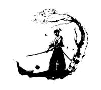 Ninja Wall Decal Samurai Wall Sticker Warrior Wall Decor Decals for Boys Room Decoration Accessories Removable Wallpaper Extra Large - 67x70cm