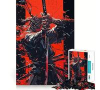 Ninja War Paint Jigsaw Puzzles for Adults 1000 Pieces Strengthen Memory Family Bond Clean Edge Birthday Gift (50x75cm)