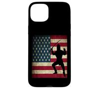 Ninja Warrior American US Flag Case for iPhone 15 Plus