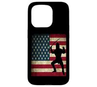 Ninja Warrior American US Flag Case for iPhone 15 Pro