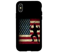Ninja Warrior American US Flag Case for iPhone X/XS
