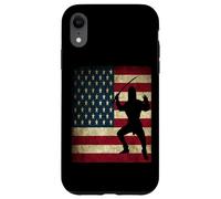 Ninja Warrior American US Flag Case for iPhone XR