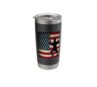 Ninja Warrior American US Flag Stainless Steel Insulated Tumbler