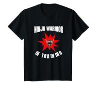 Ninja Warrior In Training Short Sword Birthday Shirt Kids T-Shirt