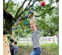 Ninja Warrior Obstacle Course for Kids 46FT Slackline Kit w/ Training Equipment