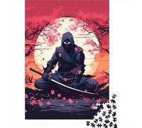 Ninja Warrior Premium Cardboard 1000 Piece Digital Art Style Puzzle Set, Educational Challenge Adults/Teens, Stress Relief, Gift for Seniors/Teens 38x26cm/1000pcs