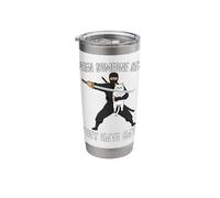 Ninja with Cat When Someone Says They Hate Cats Stainless Steel Insulated Tumbler
