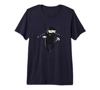 Ninja with Knife and Fork Premium T-Shirt