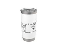 Ninja with Throwing Star Spy Stainless Steel Insulated Tumbler