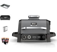 Ninja Woodfire Electric 7-in-1 BBQ Grill & Smoker, Grey/Black OG701UK