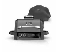 Ninja OG703UK Outdoor Woodfire 7-in-1 Electric BBQ Grill & Smoker with Cover - Black