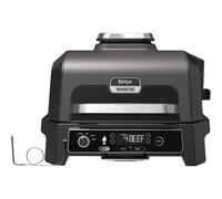 Ninja Woodfire Pro XL Electric BBQ Grill & Smoker OG850UK - 4-in-1 Outdoor Grill, Air Fryer, Digital Probe, Woodfire Pellets, Portable, Grey/Black
