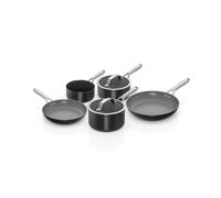 Ninja ZEROSTICK Ceramic Pro 5-Piece Pan Set, Scratch Resistant, Made PTFE-Free, All Hob Compatible, Black CW35