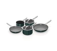 Ninja ZEROSTICK Ceramic Pro 5-Piece Pan Set, Scratch Resistant, Made PTFE-Free, All Hob Compatible, Green CW35000UKGN