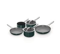 Ninja ZEROSTICK Ceramic Pro 5-Piece Pan Set, Scratch Resistant, Made PTFE-Free, All Hob Compatible, Green CW35