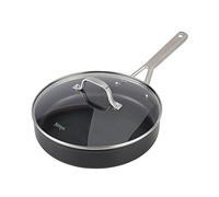 Ninja ZEROSTICK Essentials Cookware 26cm Sauté Pan with Glass Lid, Non-Stick, Long Lasting Forged Aluminium Sauté Pan, Induction Compatible, Oven Safe to 260°C, Black C10126UK