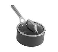 Ninja ZEROSTICK Premium Cookware 16cm Saucepan with Glass Lid, Long Lasting, Non-Stick, Hard Anodised Aluminium, Induction Compatible, Dishwasher Safe and Oven Safe to 260°C, Grey C30216UK