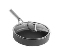 Ninja ZEROSTICK Premium Cookware 26cm Sauté Pan with Glass Lid, Long Lasting, Non-Stick, Hard Anodised Aluminium, Induction Compatible, Oven Safe to