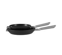 Ninja ZEROSTICK Stackable Cookware Frying Pan 2-Piece Set, Non-Stick, Space Saving, 20/26cm Frying Pans, Long Lasting Hard Anodised Aluminium, Induction Compatible, Grey, C52000UK