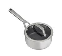 Ninja Zerostick Stainless Steel 16Cm Saucepan With Lid C60216Uk Stainless Steel/ Black