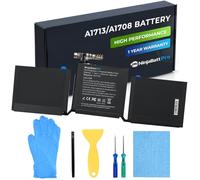 NinjaBatt A1713 A1708 Replacement Battery for MacBook Pro 13-inch - A1708 (Late 2016, Mid 2017 Years) A2159 (2019) A2289 (Mid 2020) A2338 (M1 Late 2020) - Long Lasting Performance [4781mAh/54Wh/11.4V]