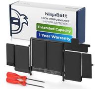 NinjaBatt Battery A1502 A1582 for Apple MacBook Pro Retina 13” A1493 [Early 2015 Mid 2014 Late 2013] - Long Lasting [72Wh/11.42V]