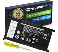 NinjaBatt Battery for Dell WDX0R P69G Inspiron 13 15 5000 7000 5570 5567 | Fits 7579 5578 5568 7569 5579 5565 7573 7378 5378 7368 5379 5368 7375 17 5767 Y3F7Y - 42Wh 11.4v