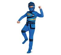 Ninjago Jay Walker Costume for Kids, Officially Licensed Product by Disguise, Includes Signature Blue Outfit with Knight Mask Detailing, Comfortable Fit with Detailed Design, Ages 7-8