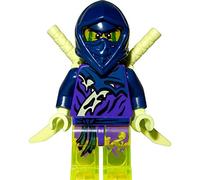 Ninjago LEGO Minifigure Ghost Ninja Hackler with swords
