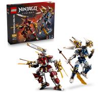 LEGO NINJAGO The Twin Titan Mechs - Ninja Toy w/ 2 Action Figures & 3 Minifigures incl. Kai & Nya - Kids' Room Decor - Birthday Gift for 12+ Year Old Boys & Teenage Fans - 71870