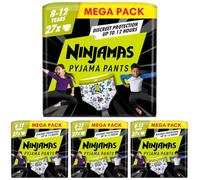 Ninjamas Mega Pack Aged 8-12yrs 27ct (Pack of 4)