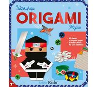Ninjas Origami Workshop with 30 Sheets of Paper, Instructions, and Stickers