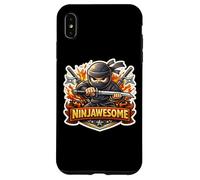 Ninjawesome Funny Aweseome Ninja Wordplay Combination Joke Case for iPhone XS Max