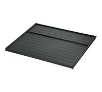 NINKA 5280.41 90680 KB 400 mm, Lid Plate for Waste Bin Eins2vier and eins2fünf, KS 18/19 mm, Plastic Dark Grey, Silver