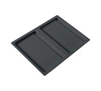 NINKA 9060.50 50770 Single lid Plate for Waste Bins, 6 litres, eins2vier, Plastic, Dark Grey, Silver, 6 L