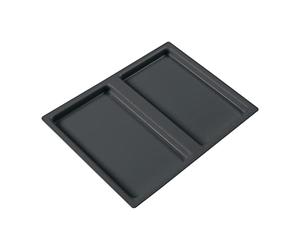 NINKA 9060.50 50772 Single Lid Lid for Waste Bin 21 Litres Plastic Dark Grey Silver 21 L