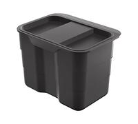 NINKA BioBin Bin Small with Lid 4.2 Litres Plastic Dark Grey