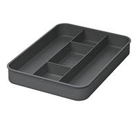 NINKA eins2top 5002.11 41514 Organic Bowl with 5 Divisions Cover with Filter for 12/17/26/32 Litres Dark Grey Silver 5 Parts