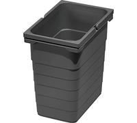 NINKA Rubbish Bin 8 Litres with Handles Plastic Dark Grey
