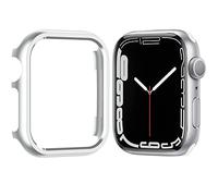 NINKI Metal for Apple Watch 44mm Series SE 6/5 / 4 Case,Aluminium Full Protective Bumper iWatch6 SE 2 Cover Thin Hard Protector Metal Case for Apple Watch 44mm Men Women Silver
