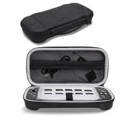 NINKI Protective Case for Nintendo Switch 2 Travel Bag 2025, Hard EVA + Leather Switch2 Bag with 10 Game Cartridges Travel Storage for Nintendo Switch 2 Carry Case with Inner Pockets, Black
