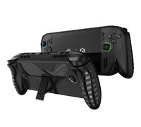 NINKI Silicone Skin for ASUS ROG Xbox Ally X Case with Stand,Shockproof Anti-Scratch Non-Slip Grip Wrap Protective TPU Silicone Protector Cover for ASUS ROG Xbox Ally X 2025 Case with Kickstand Black