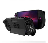 NINKI Silicone Skin for Lenovo Legion GO 2 Case with Stand,Shockproof Anti-Scratch Non-Slip Protective Bumper Soft TPU Protector Cover Grip for Lenovo Legion GO 2 2025 Case Accessories Kickstand Black