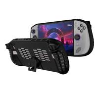 NINKI Silicone Skin for Lenovo Legion GO S Case with Stand 2025,Shockproof Anti-Scratch Non-Slip Grip Wrap Protective TPU Silicone Protector Cover for Lenovo Legion GO S 2025 Case with Kickstand Black