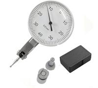 NINMORTH 0-0.8mm Lever for Dial Gauge with 0.01mm Accuracy, for Large White Display Metal Industrial Measurement